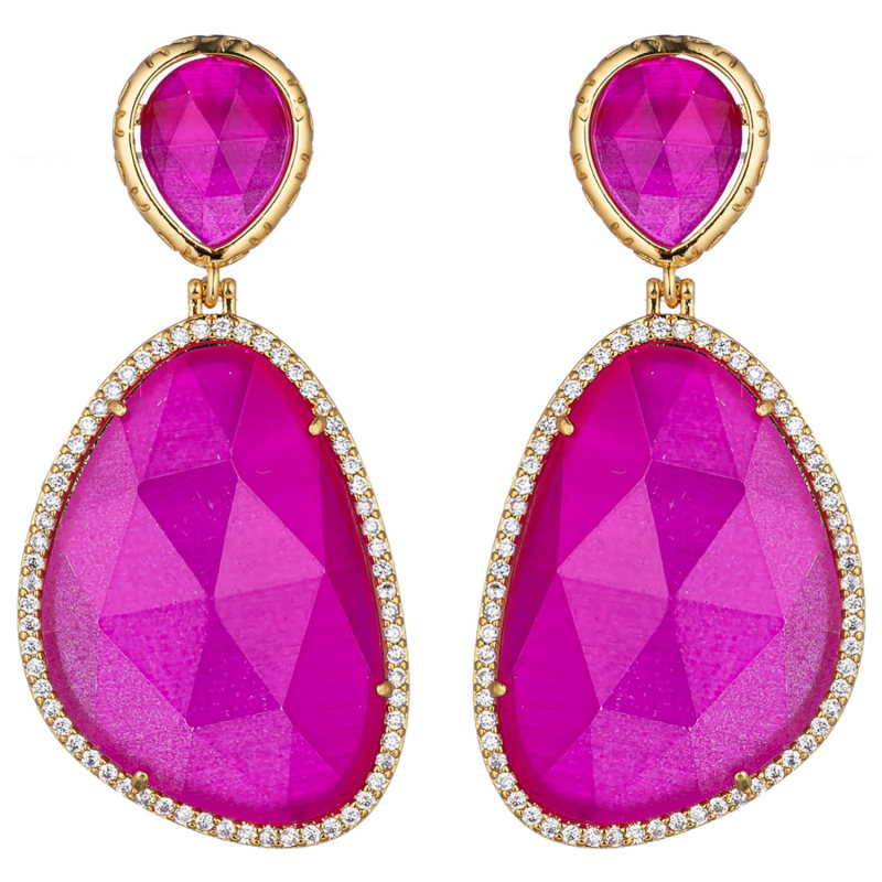 Thumbnail of Anya Purple Drop Earrings image