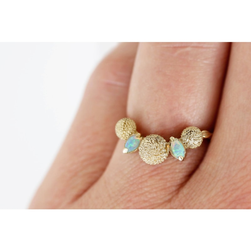 Thumbnail of Dahlia Opal Ring - Silver image