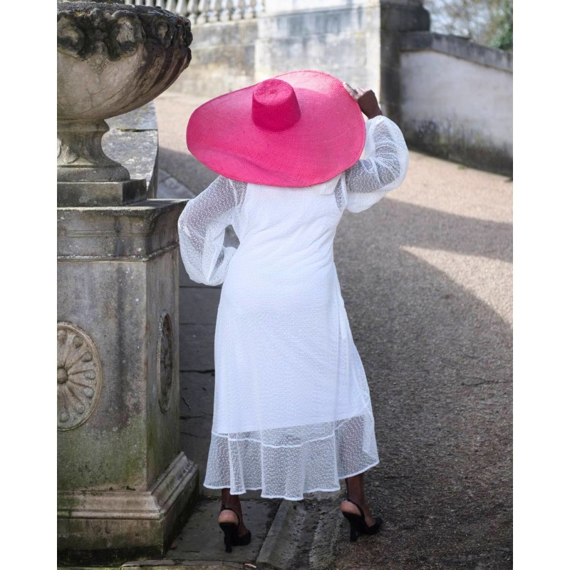 Thumbnail of Aphrodite White Holiday Resort Midi Dress With Hoodie image