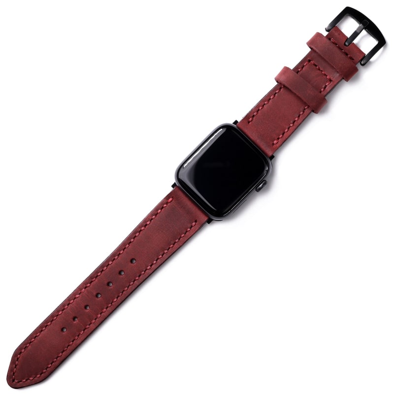 Burgundy apple watch strap shop