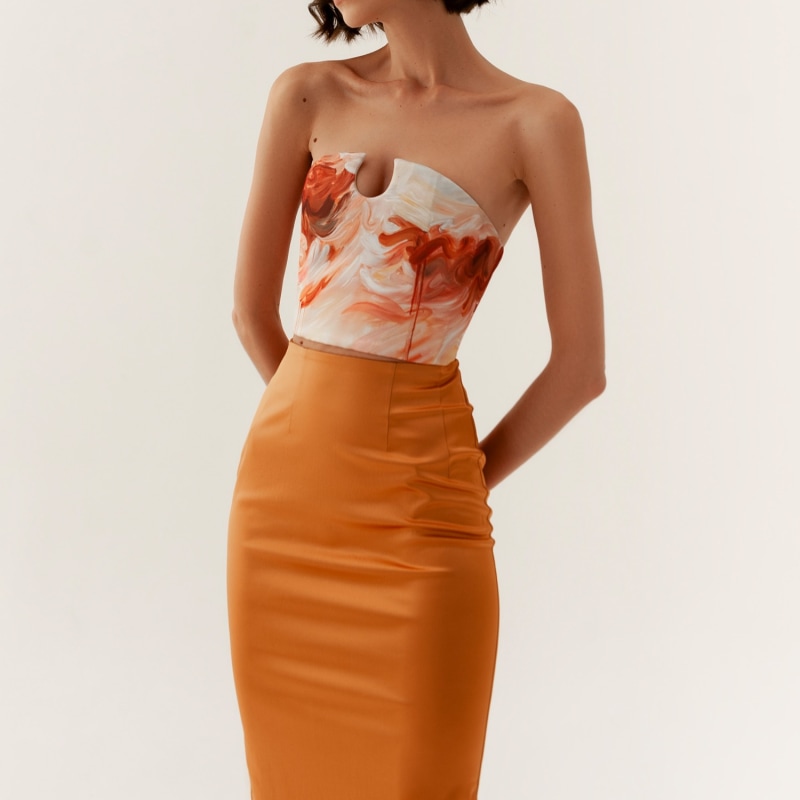 Thumbnail of Apricot Pencil Skirt image