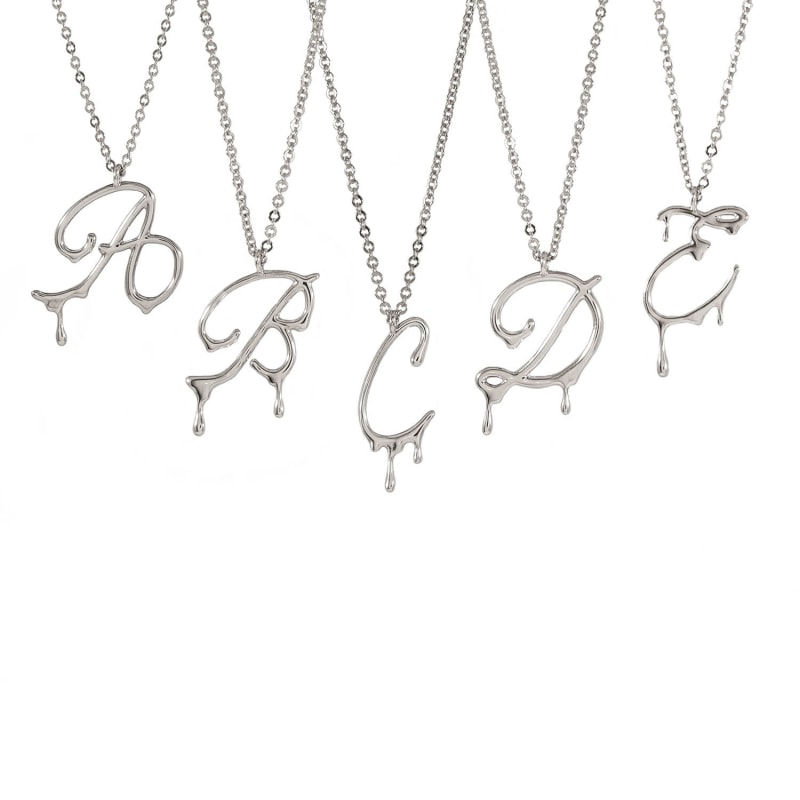 Good quality initial necklace hot sale