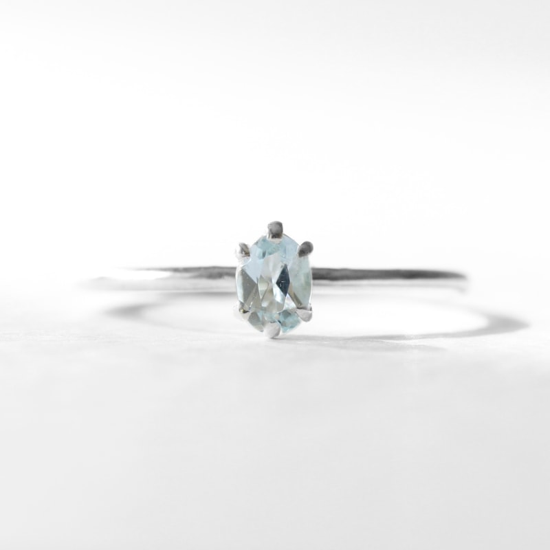 Thumbnail of Aquamarine Ring - Silver image