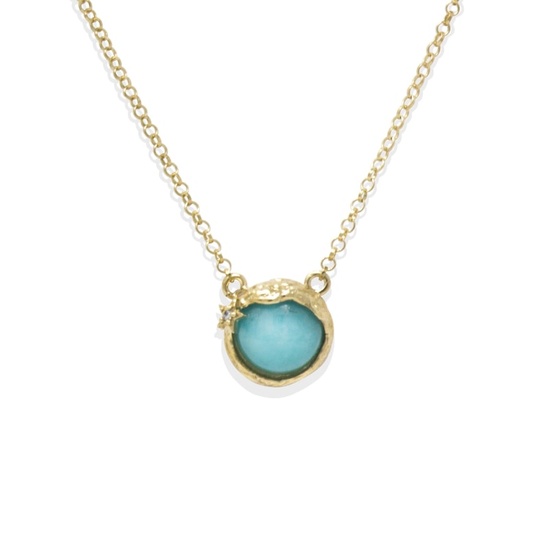 Thumbnail of Ad Astra Gold-Plated Amazonite Necklace image