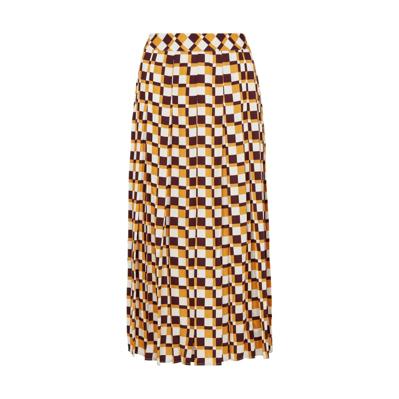 Thumbnail of Checkerboard Midi Skirt image