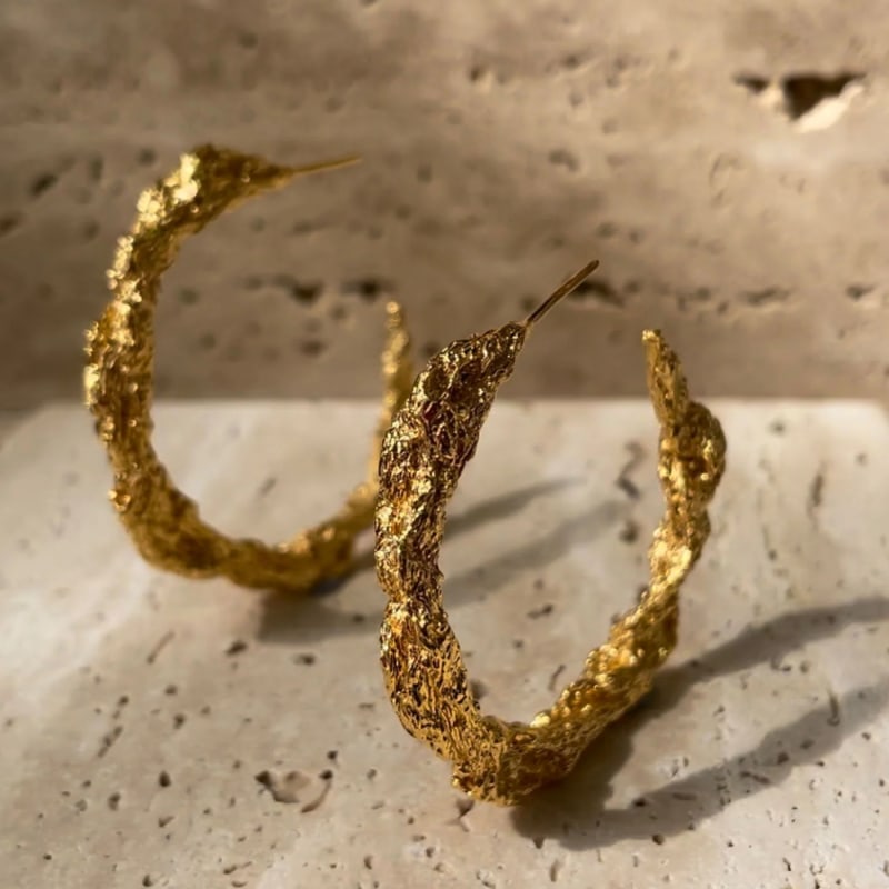 Thumbnail of Archaic Hoop Earrings Gold image