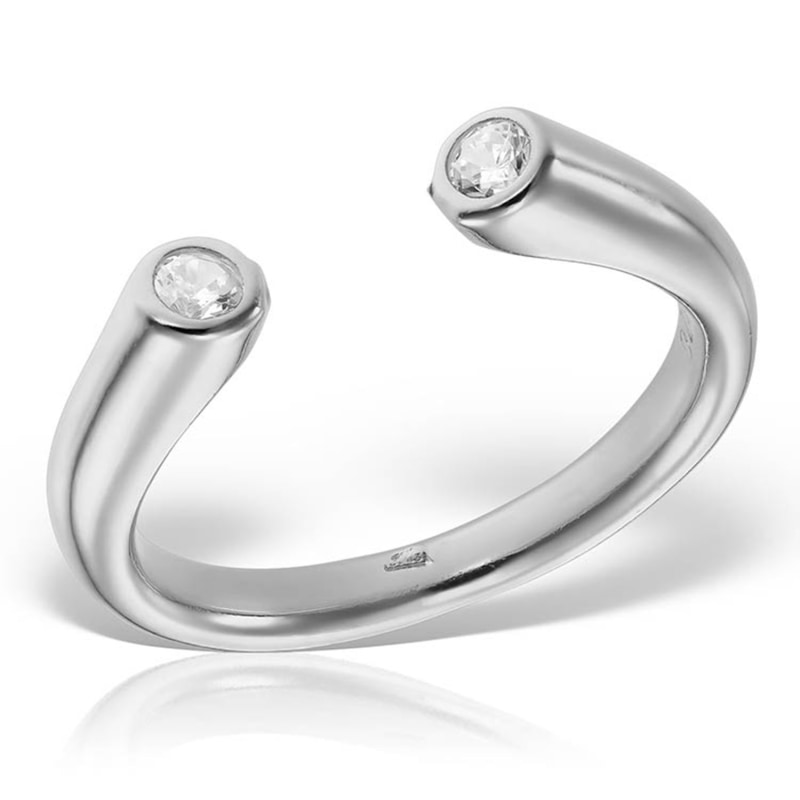 Obsidian silver cheap ring
