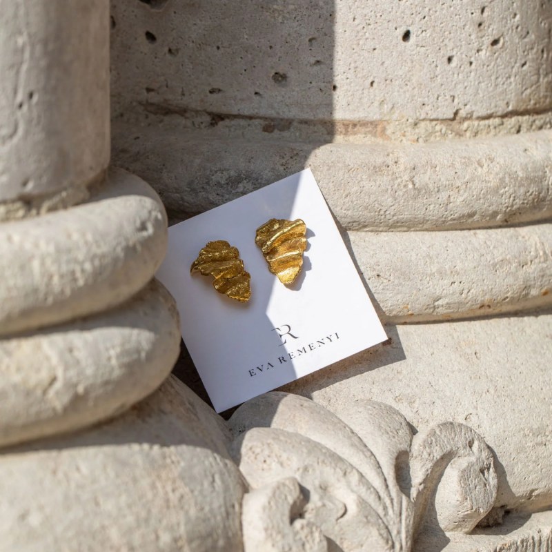 Thumbnail of Artemis Wave Earrings Gold image