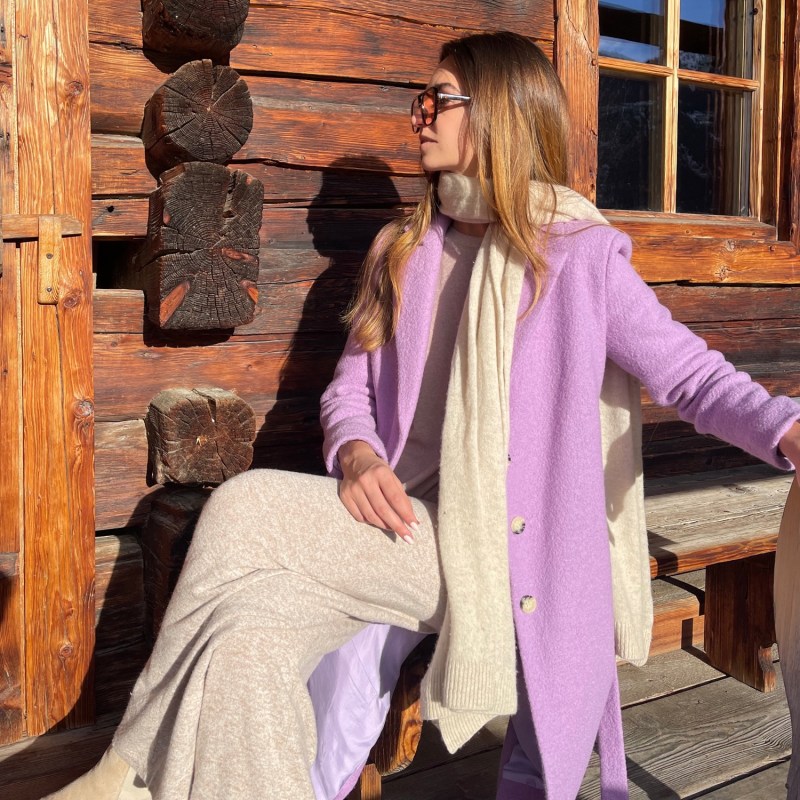 Lavender clearance wool coat