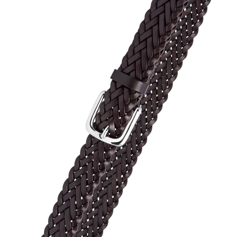 Thumbnail of Hand-Braided Leather Belt Brown Leonardo image