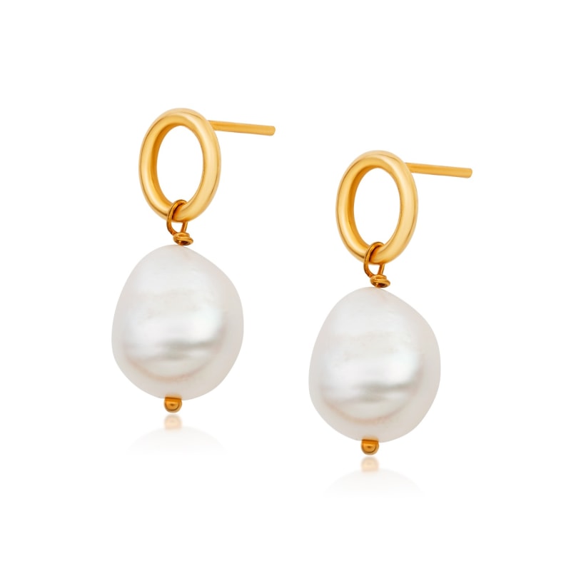 Thumbnail of Baroque Pearl Earring - Grey Pearl image