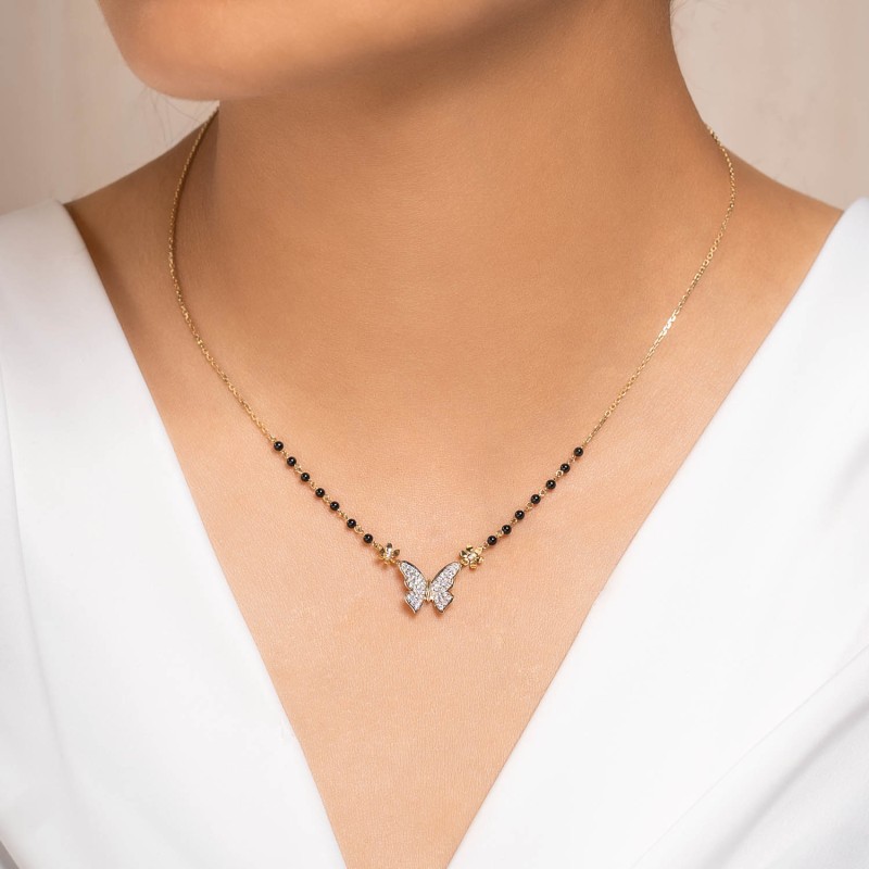 Butterfly mangalsutra deals