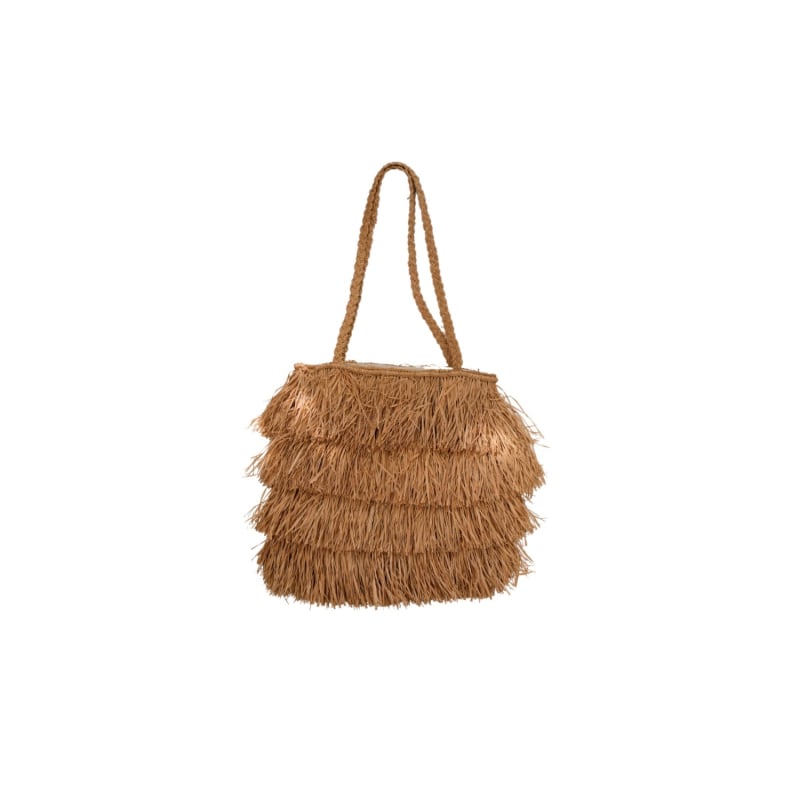 Raffia Fringe Tote