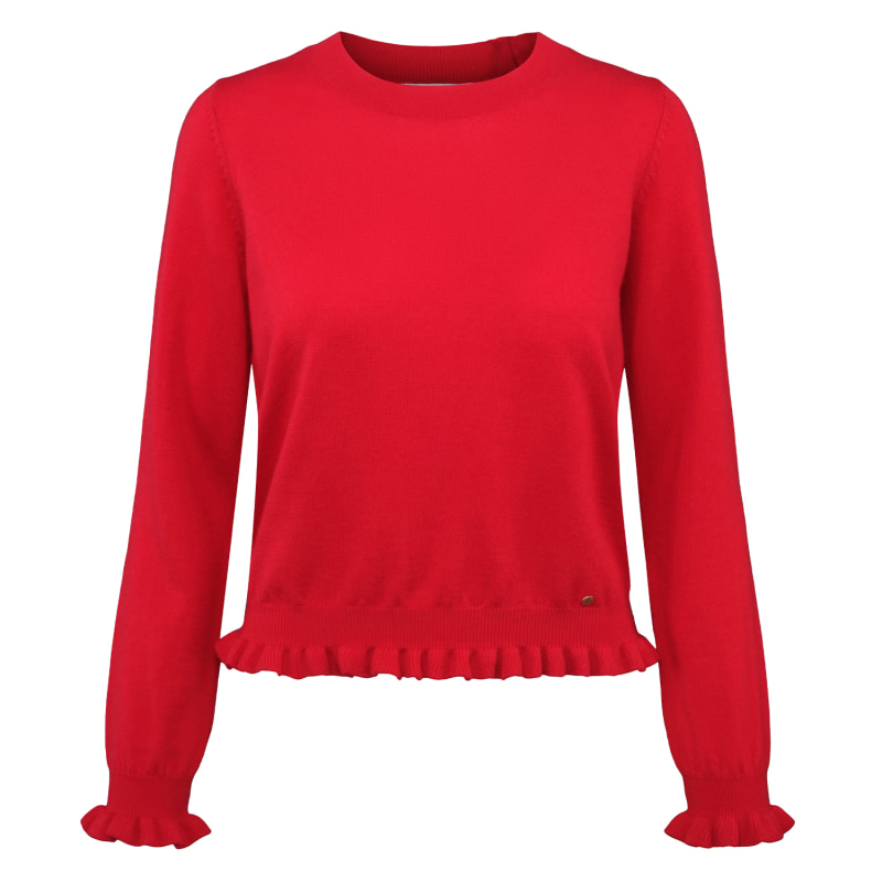 Red merino wool sweater online