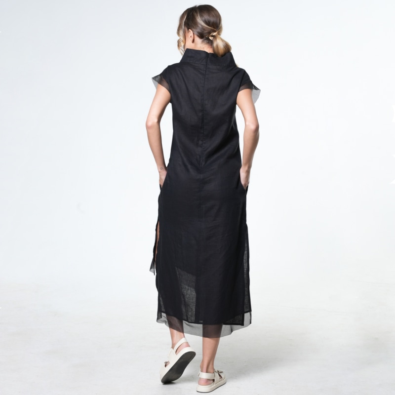 Asymetric Black Dress main image 1