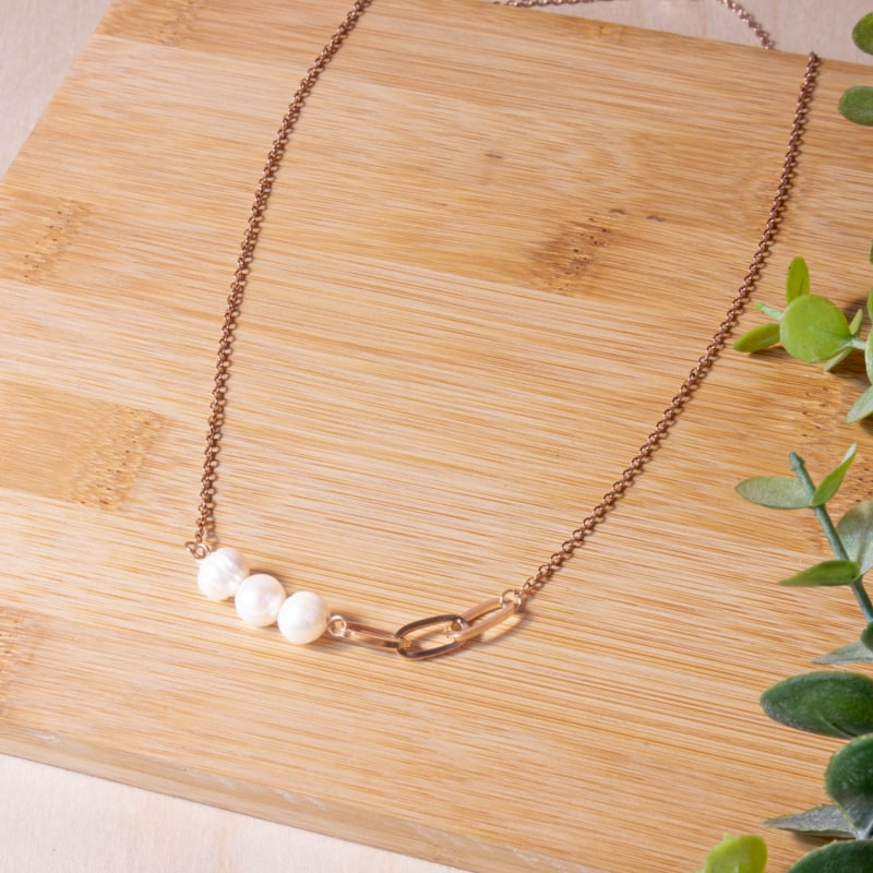 Thumbnail of Asymmetrical Necklace With Freshwater Pearls image