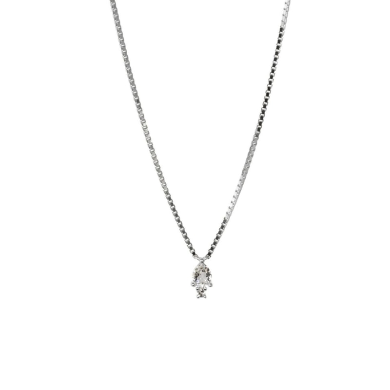 Thumbnail of Atarah Necklace- White Topaz- Silver image