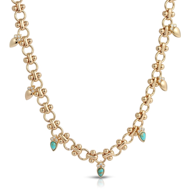 Thumbnail of Athena Necklace Turquoise image