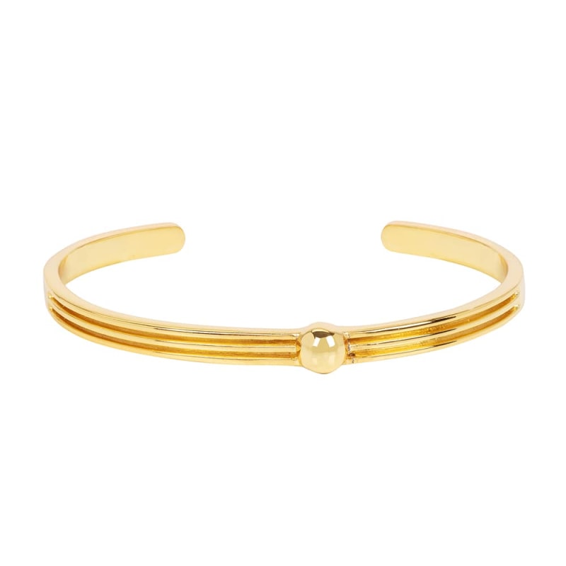Real gold 2024 cuff bracelet