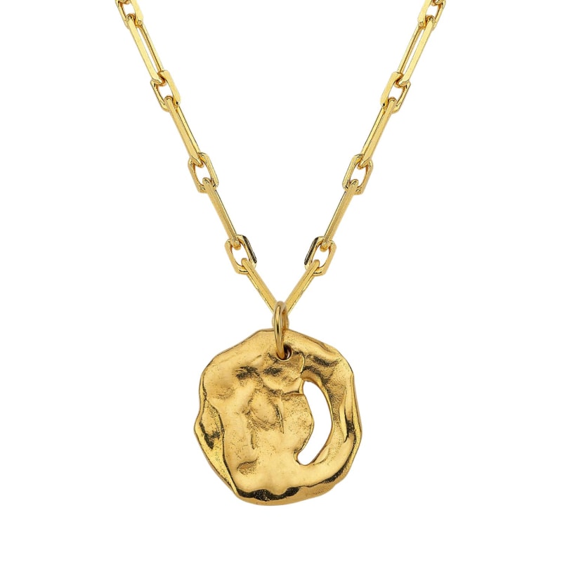 Thumbnail of Atlantis Gold Medallion Necklace image