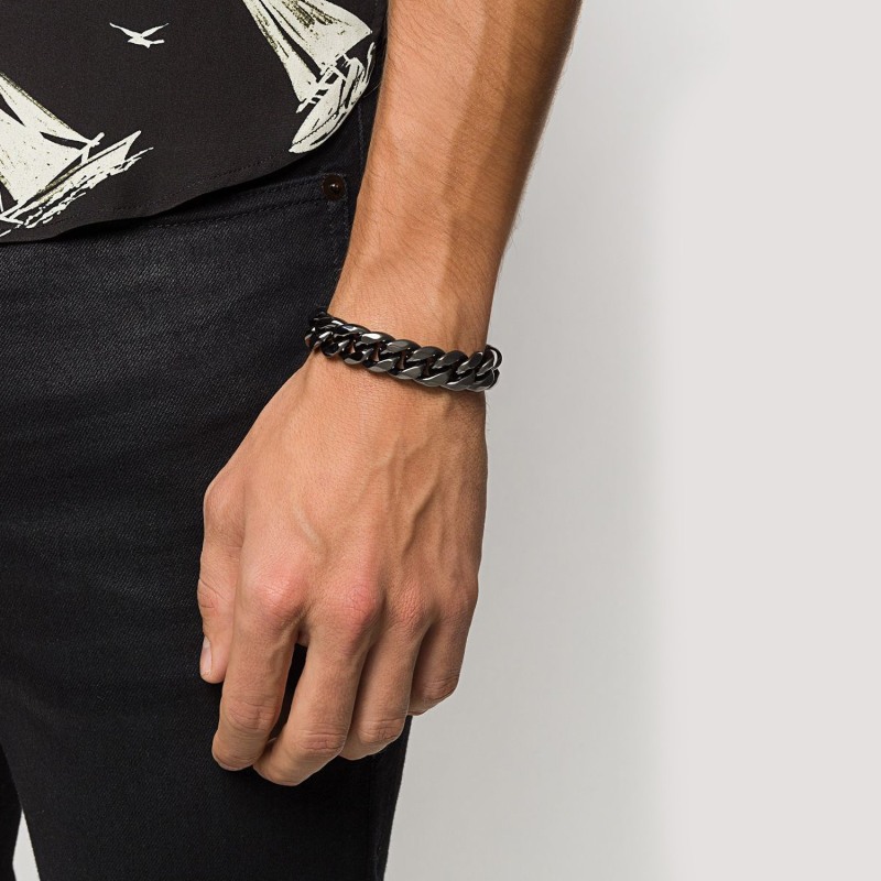 Mens gunmetal bracelet discount