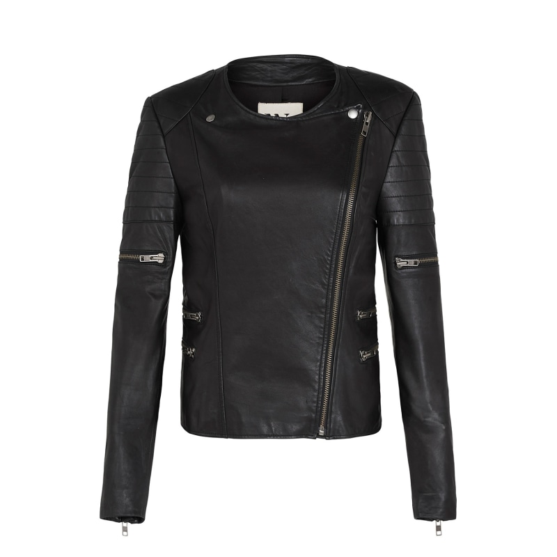 Thumbnail of Greenwich Street Motor Jacket Black Leather image