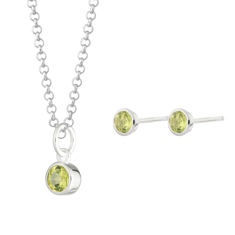 August birthstone outlet jewelry sets
