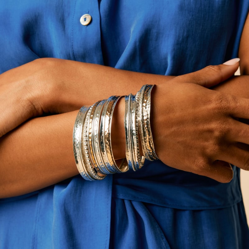 Paparazzi silver bangles hotsell