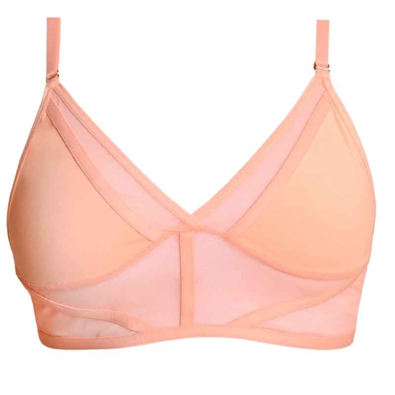 Aura Soft Peach Bralette, Zelf Intimates