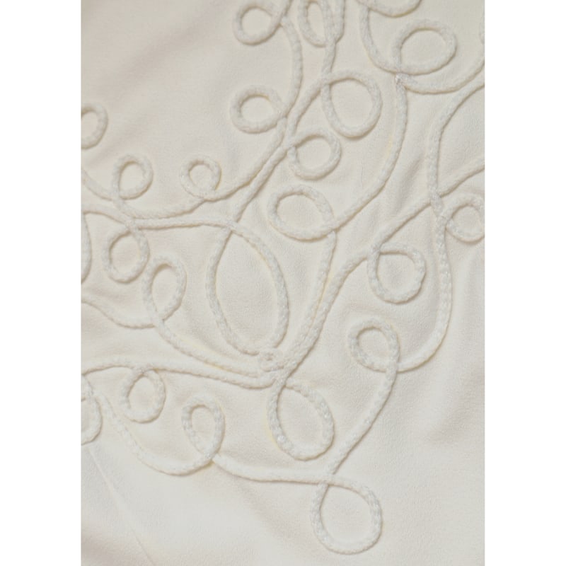 Thumbnail of Aurum Pleated Hand-Embroidered Mini Dress - White image