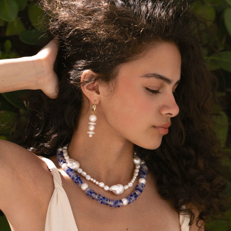 Thumbnail of Ava Baroque Pearl Necklace image