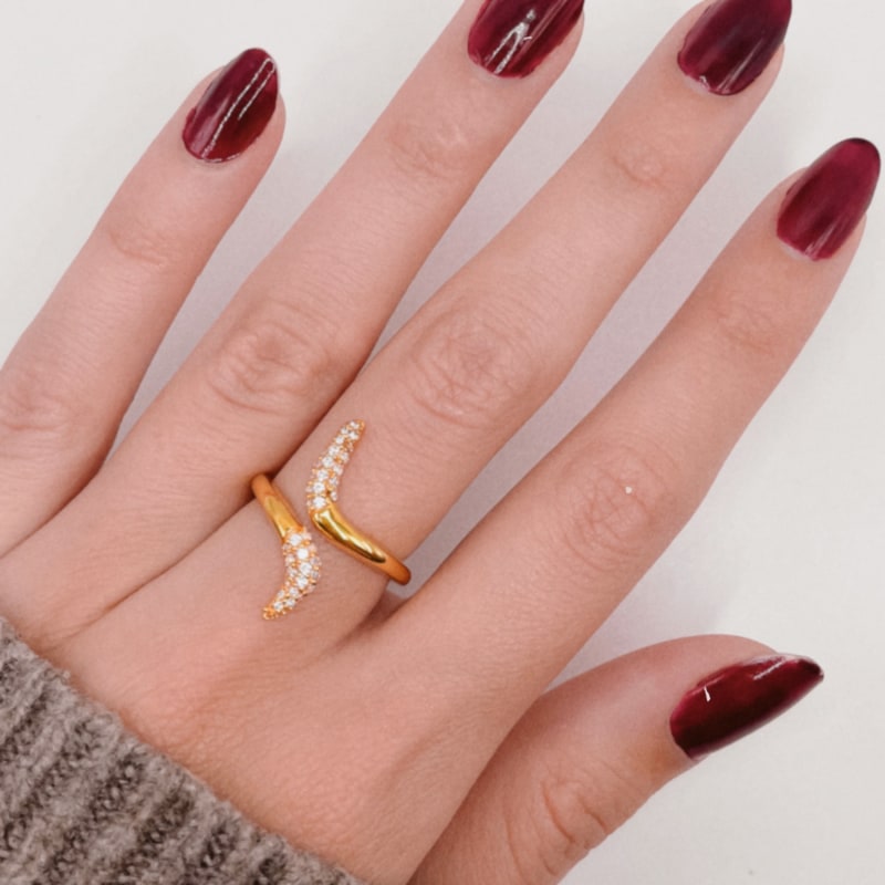 Ava - Gold Braid Boho Dainty Ring