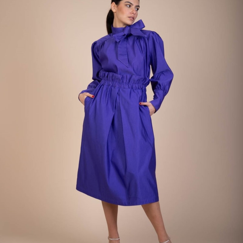 Thumbnail of Ava Long Purple Skirt image