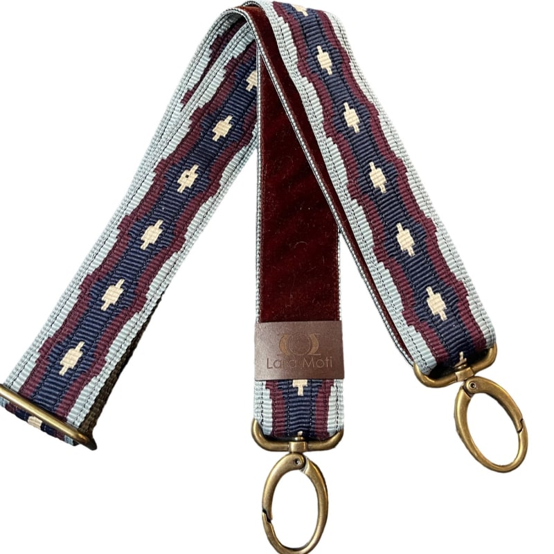 Thumbnail of Ave Grey And Maroon Bag Strap image