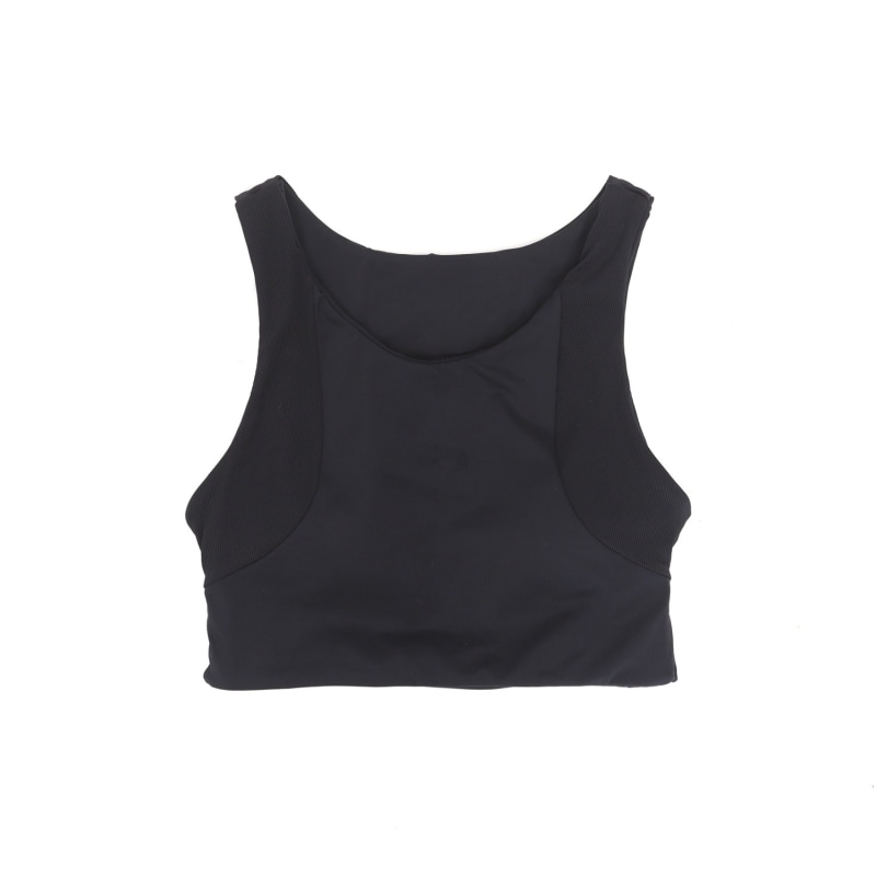 Thumbnail of Portland Open Back Crop Top In Onyx Black image