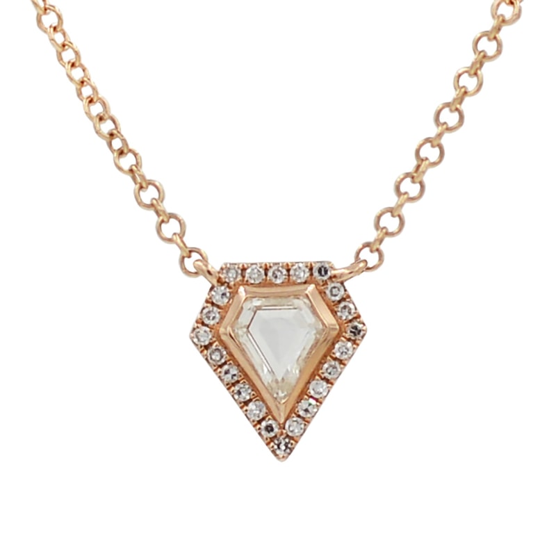 Thumbnail of Rose Cut Diamond Kite Necklace image