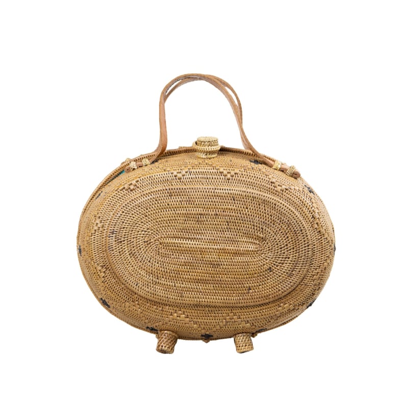 Thumbnail of Maggie Oversized Rattan Oval Satchel image