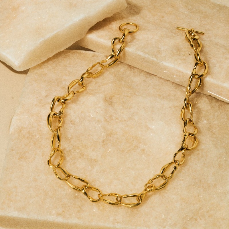 Thumbnail of Magma Link Chain Necklace - 18K Gold Vermeil image