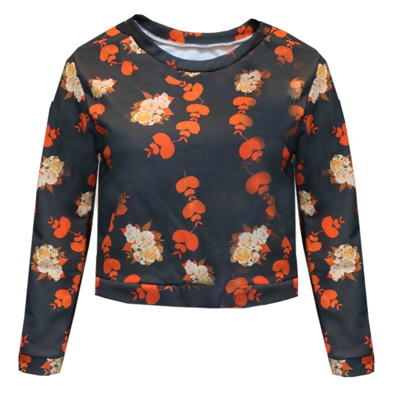 Thumbnail of Floral Crop Sweatshirt image