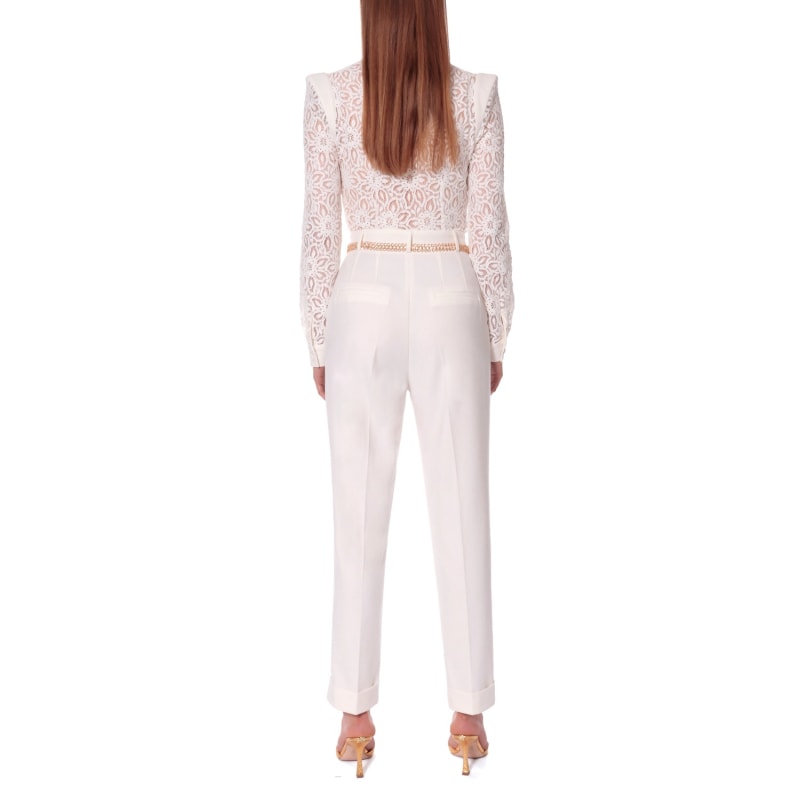 Thumbnail of Aylin Aesthetic White Lace Top Jumpsuit image