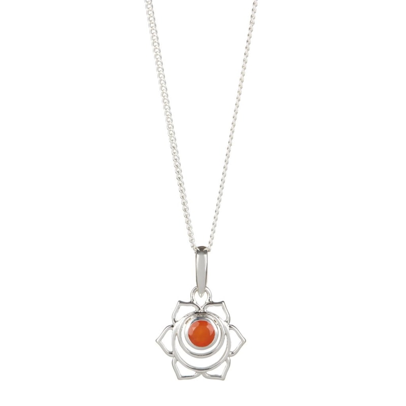 Thumbnail of Sacral Chakra Silver Ring - Carnelian image