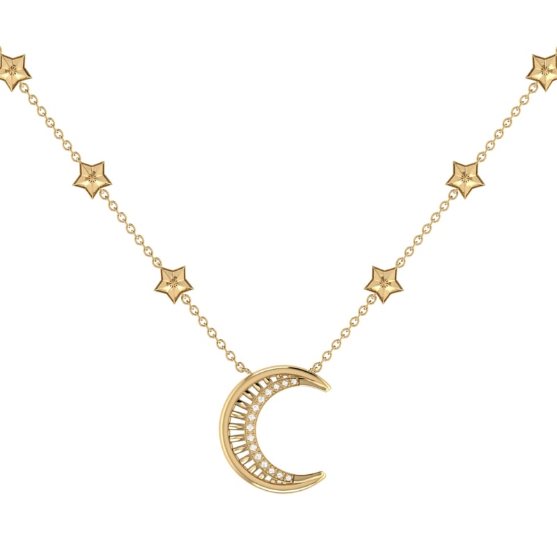 Thumbnail of Starry Lane Necklace In 14 Kt Yellow Gold Vermeil On Sterling Silver image