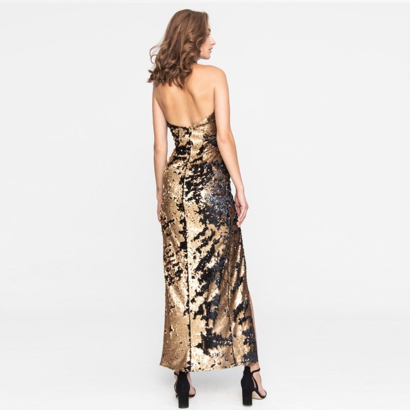 Thumbnail of Golden Sequin Evening Dress Gala image