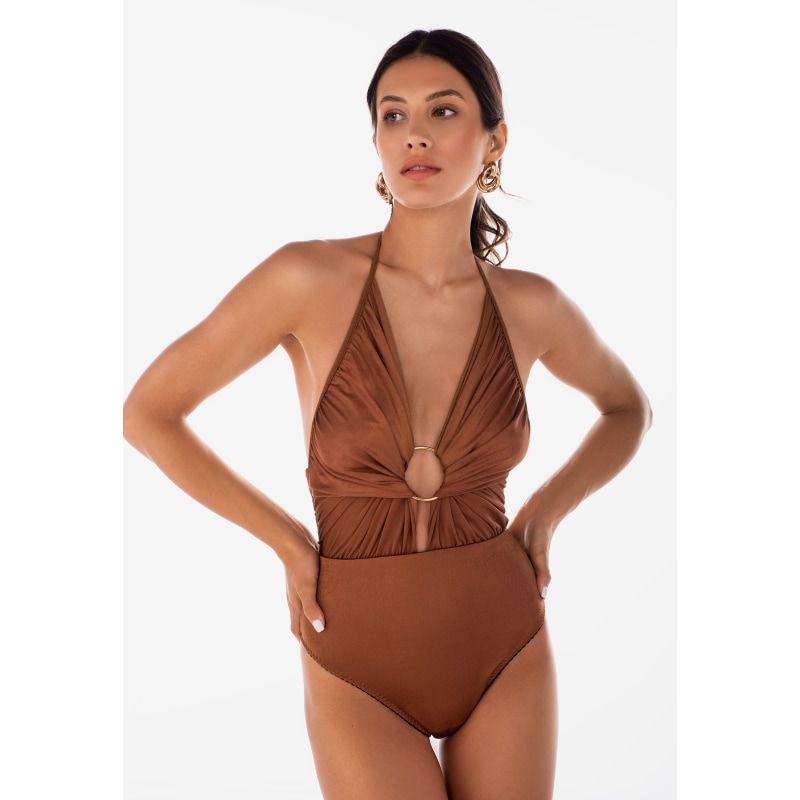 Thumbnail of Azra Bodysuit Cognac image