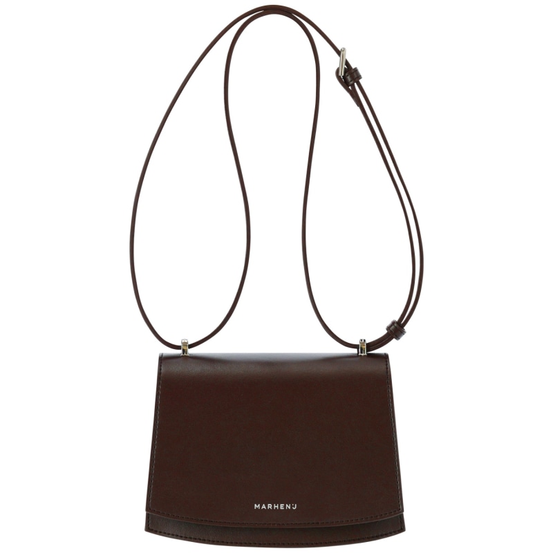 Thumbnail of Apple Leather Shoulder Bag - Calla Mini - Mocha Brown image