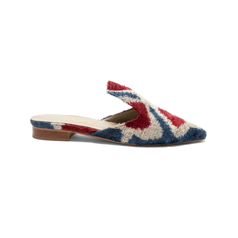 Velvet mules shop