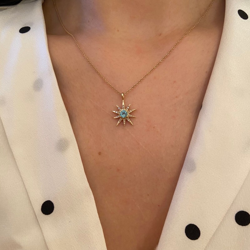 Thumbnail of Apatite Star With Diamonds image