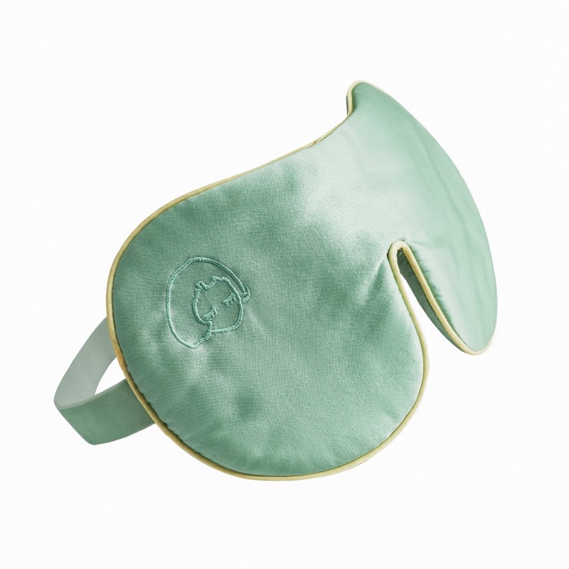 Thumbnail of Silk Eyeshade For Sleeping - Light Green image