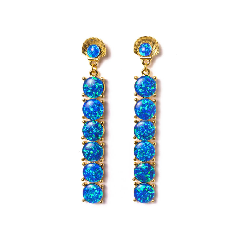 Opal statement earrings on sale