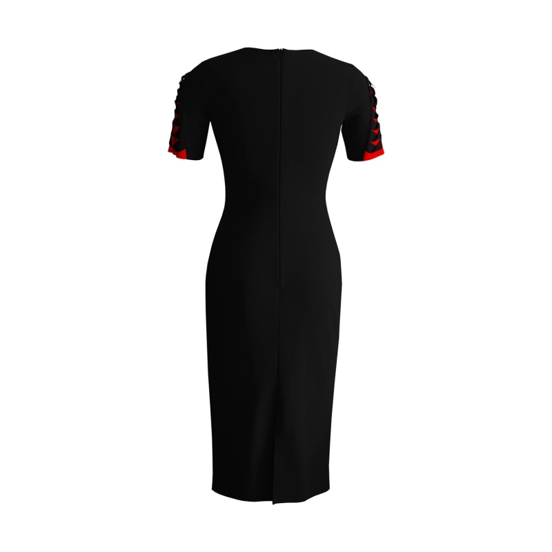 Thumbnail of Chevron Detail Dress In Black image